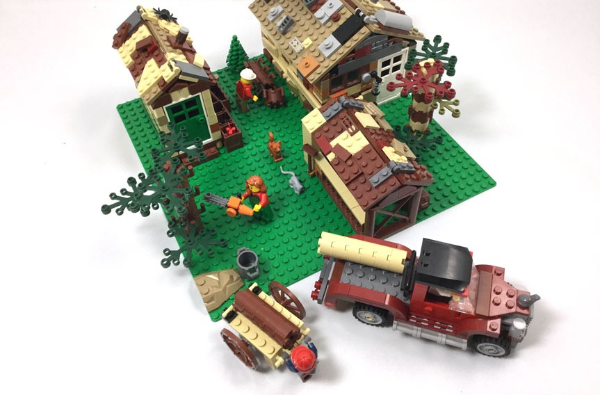 LEGO MOC Medieval Sawmill