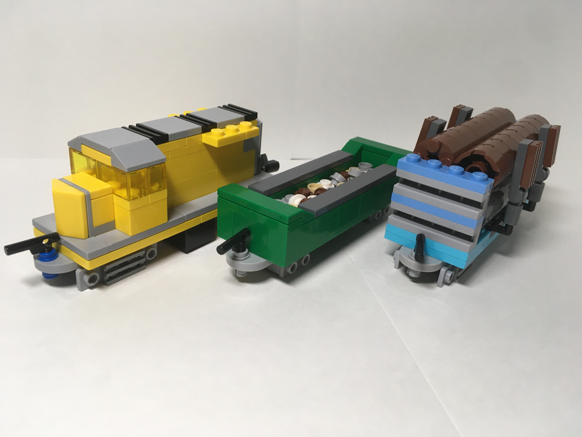 Small best sale lego train