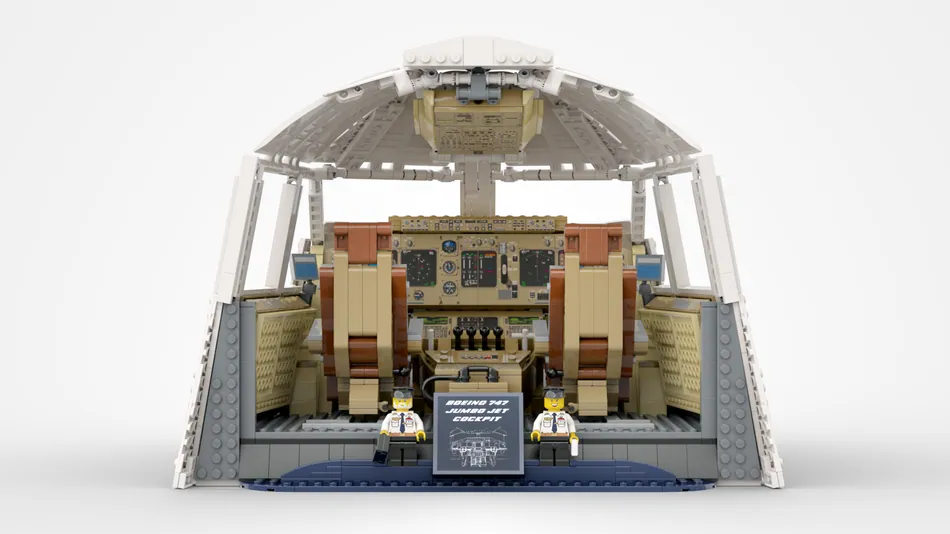 LEGO Ideas Boeing 747 Cockpit Achieves 10 000 Supporters The