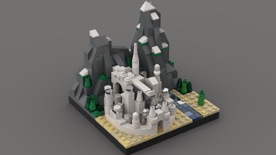 LEGO Minas Tirith Built by - Beyond the Brick