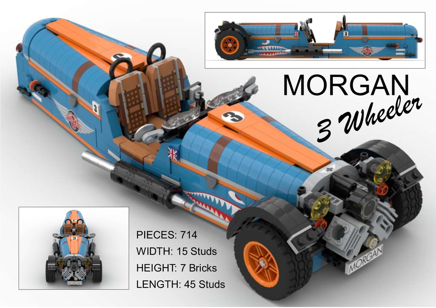 Lego three hot sale wheeler