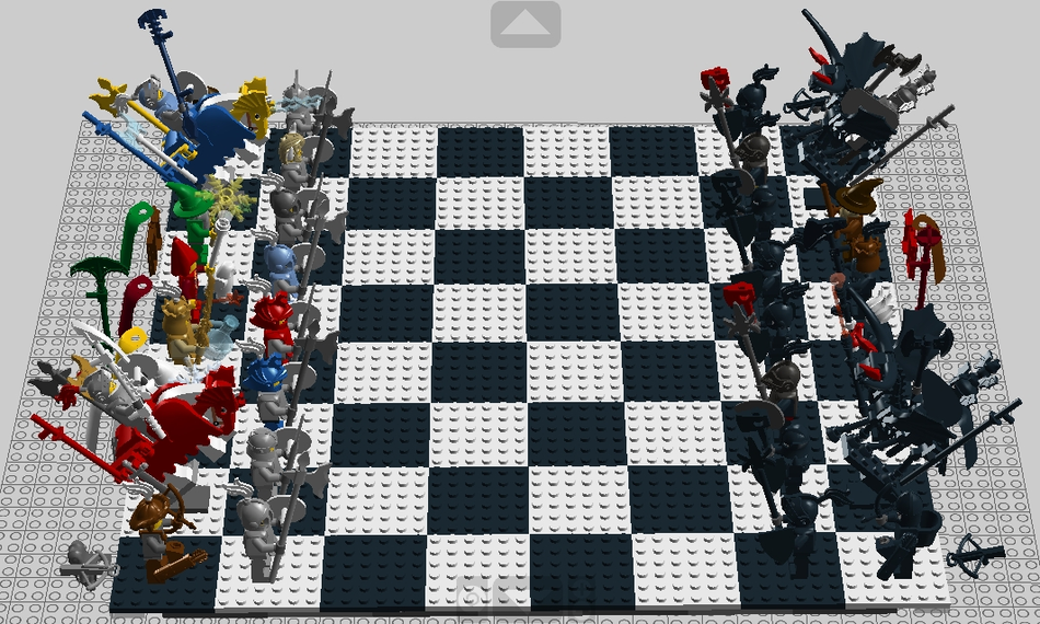 Lego medieval best sale chess set