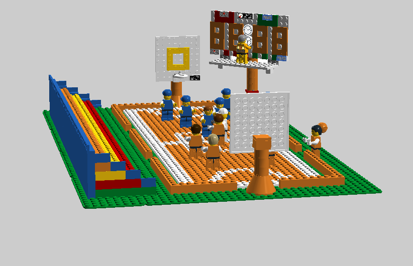 LEGO IDEAS - We love sports! - Basket Ball Court in a Lego City!