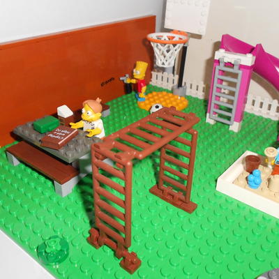 lego simpsons school
