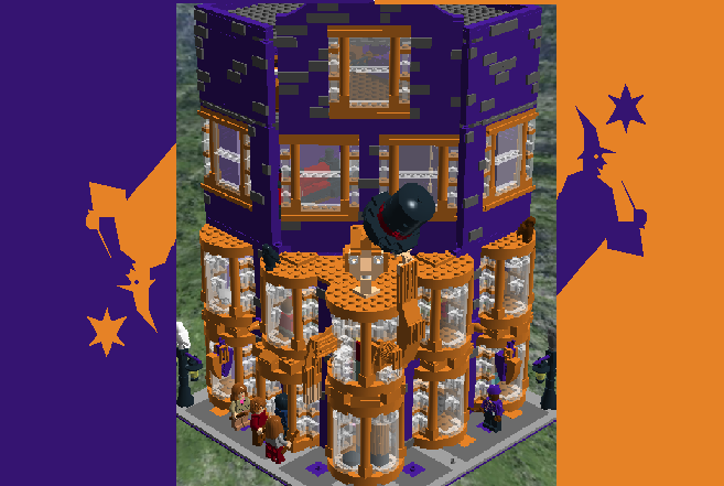 lego harry potter weasley shop