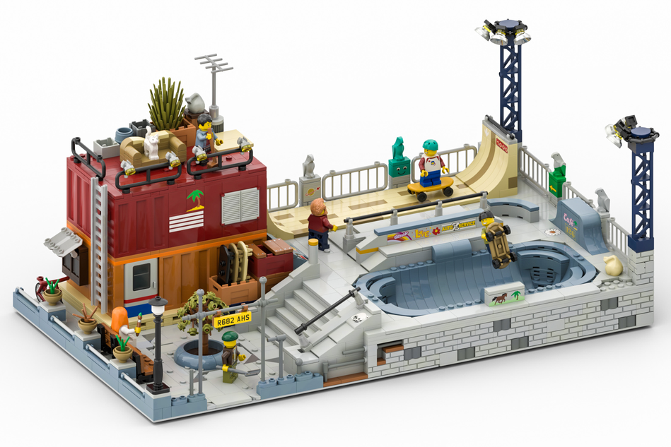 Skate park lego store set