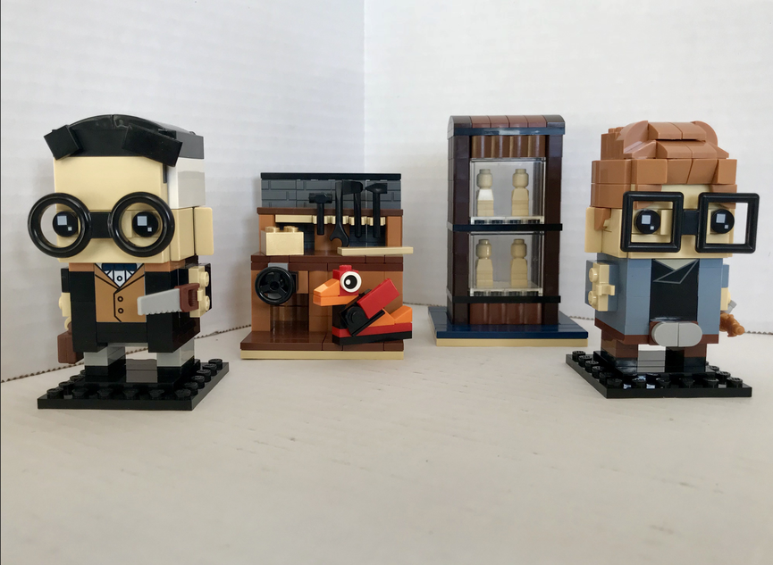 LEGO IDEAS The Lego Founders BrickHeadz Ole Kirk Christiansen Kjeld Kirk Kristiansen