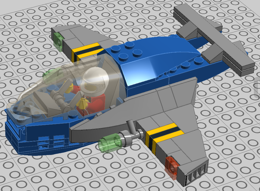 Small cheap lego spaceship