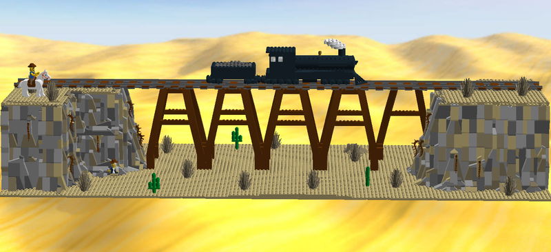 lego western train