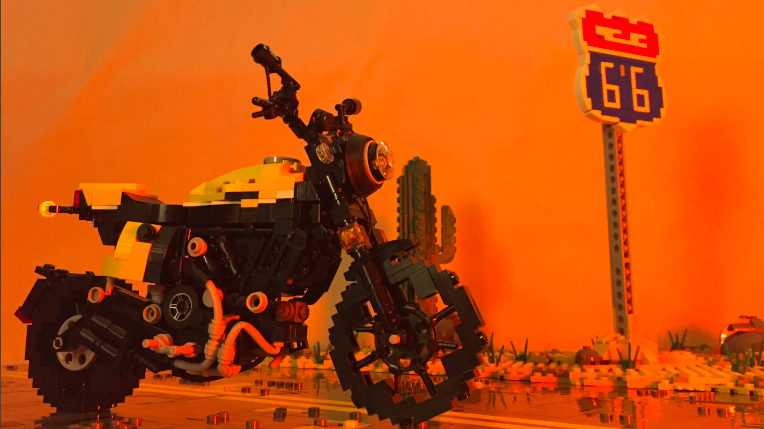 LEGO IDEAS The Ultimate Tour Scrambler on Route 66