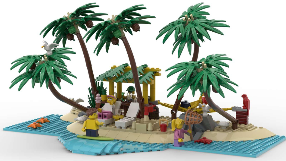 Lego best sale tropical island