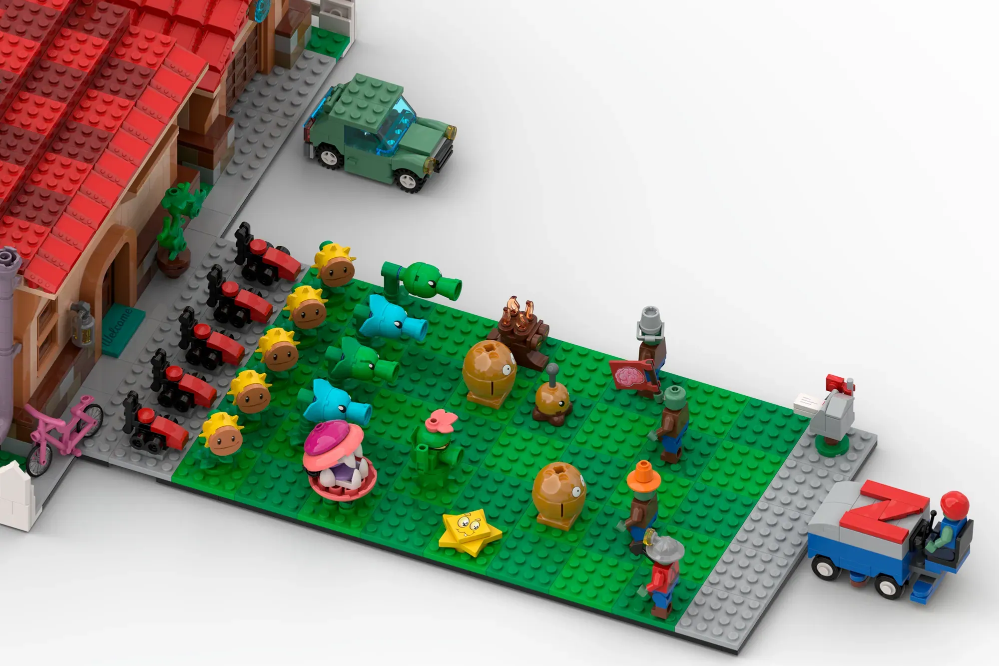 Plants vs. Zombies - Zombies on Your Lawn | LEGO® Ideas