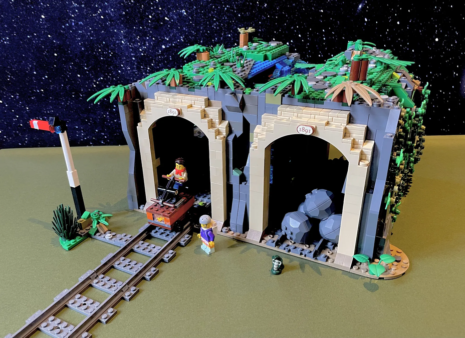 Lego train tunnel cheap ideas