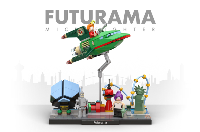 lego futurama ship