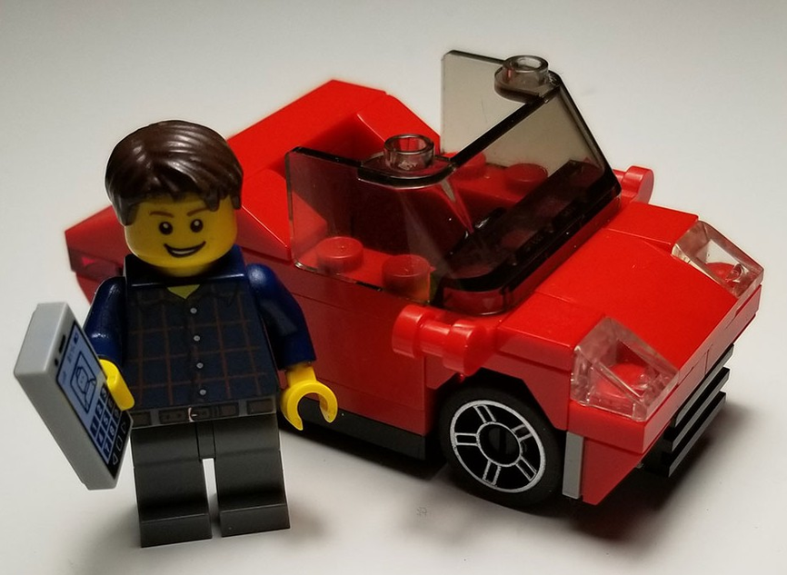 Small best sale lego car