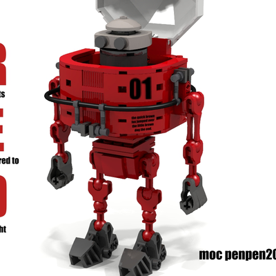 lego red robot