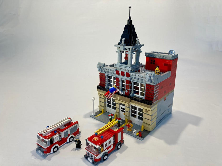 Lego fire hot sale station