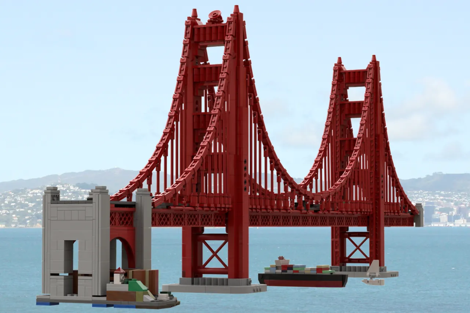 Lego architecture golden gate 2024 bridge