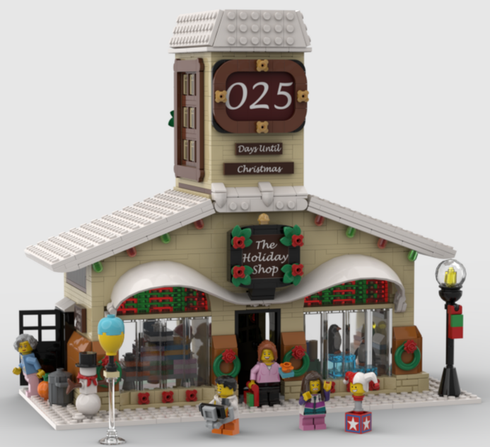 lego christmas window