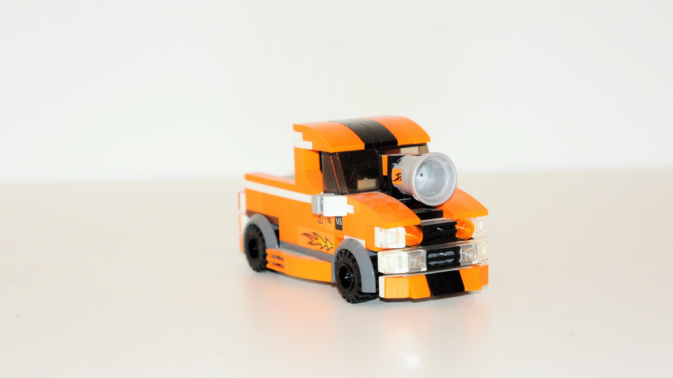 Lego best sale orange truck