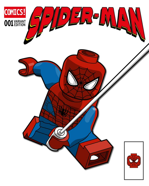 Lego spider man clearance comic