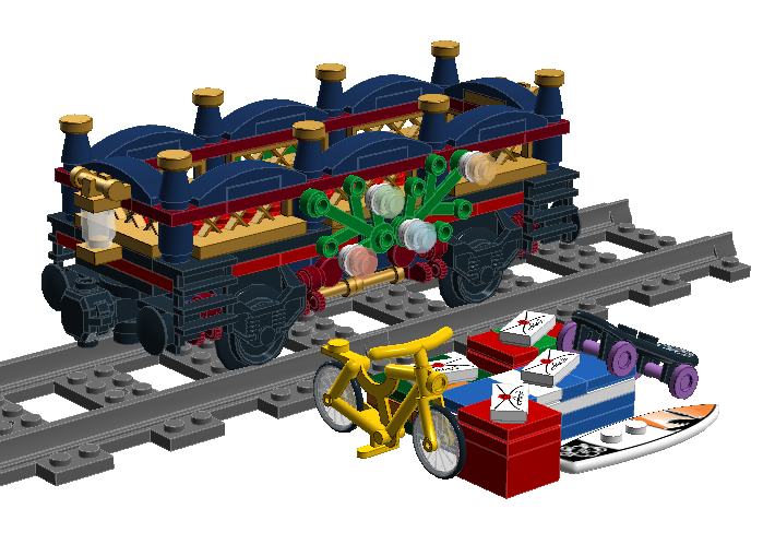 Lego christmas hot sale train moc