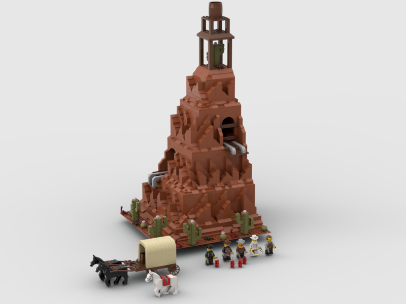 Lego mountain hot sale moc