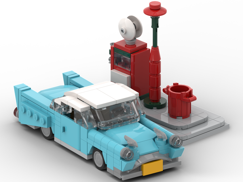 Lego 1950s hot sale car