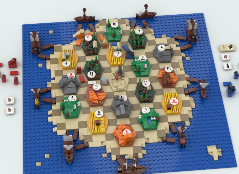 Lego settlers sale of catan