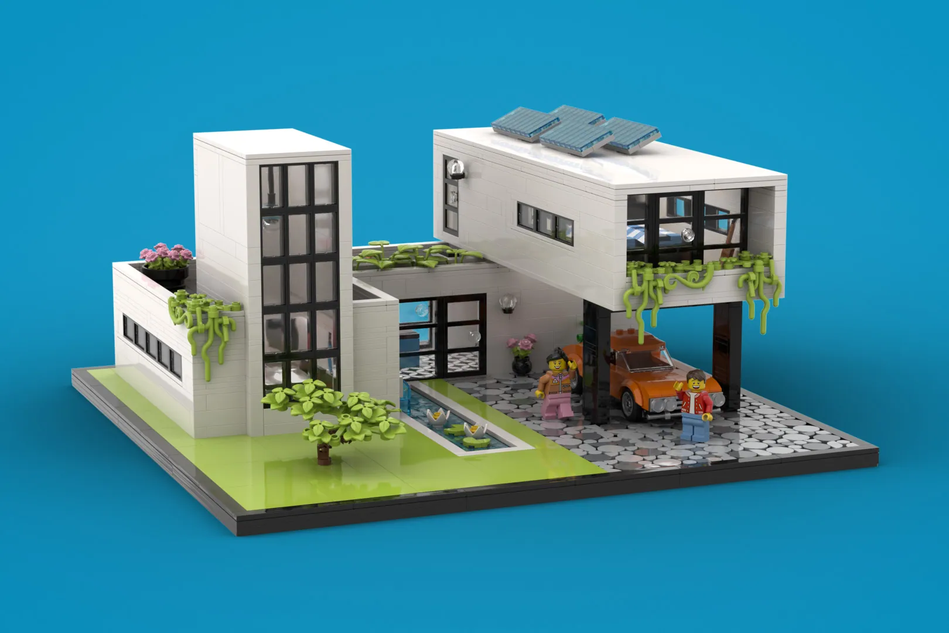 How to build a lego 2024 modern house