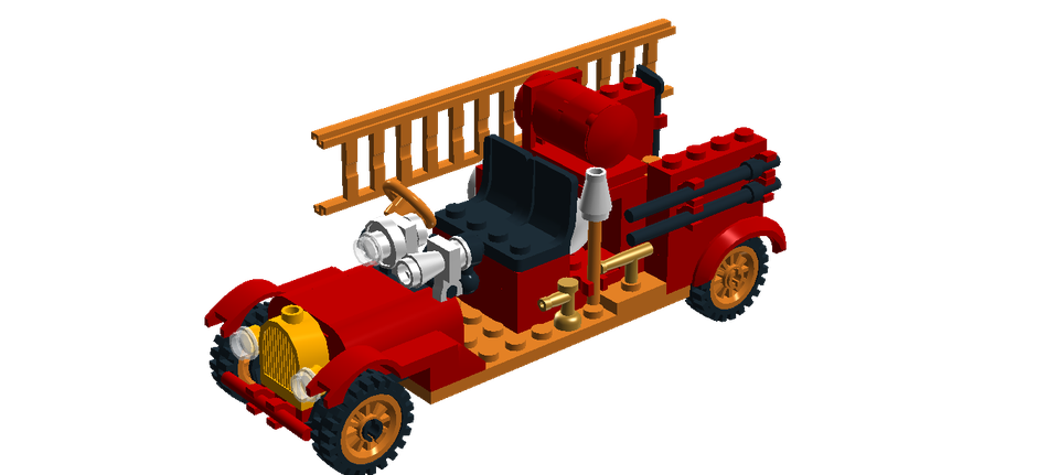 Lego old fire online truck