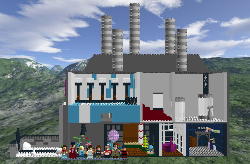 Lego charlie and store the chocolate factory