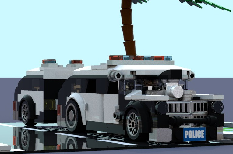 Police best sale trailer lego