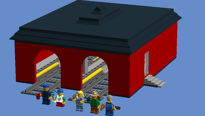 Lego train 2024 station ideas