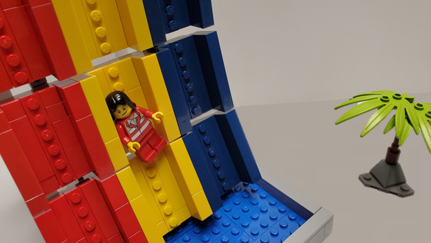 Lego store slide piece