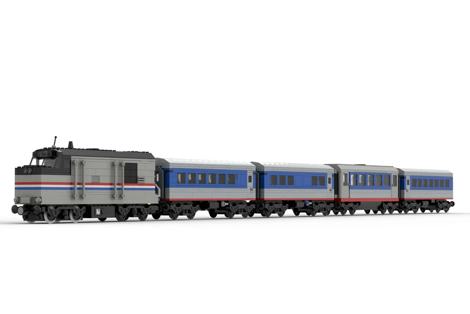 Lego cheap amtrak train