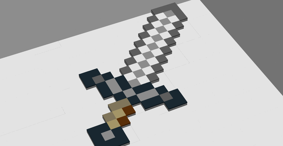 Minecraft Iron Sword PNG Image