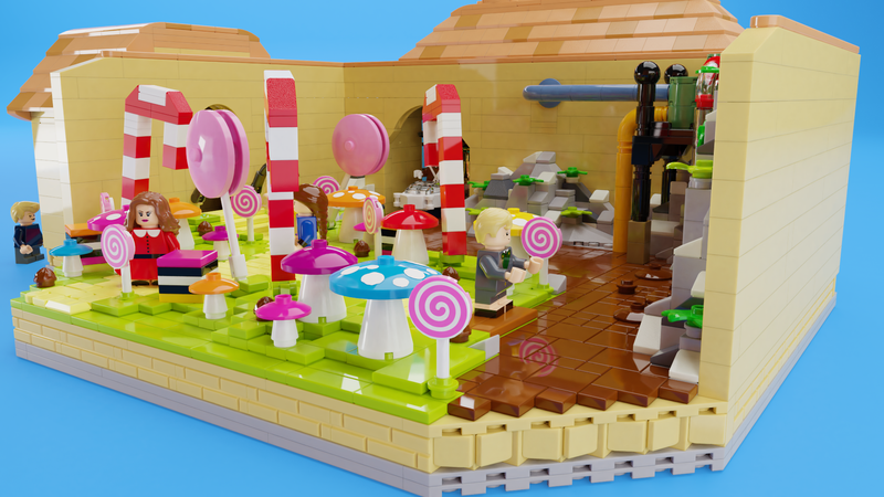 Charlie and the discount chocolate factory lego set