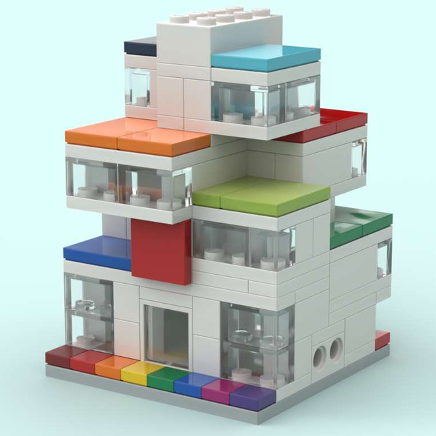 Mini store lego house