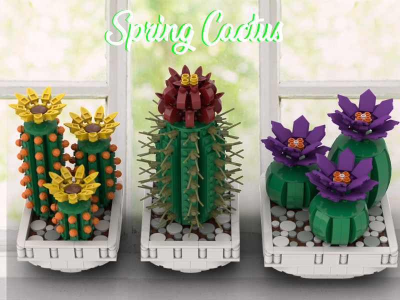 LEGO Cactus Diorama Tutorial 