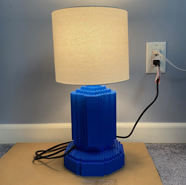 Lego floor deals lamp