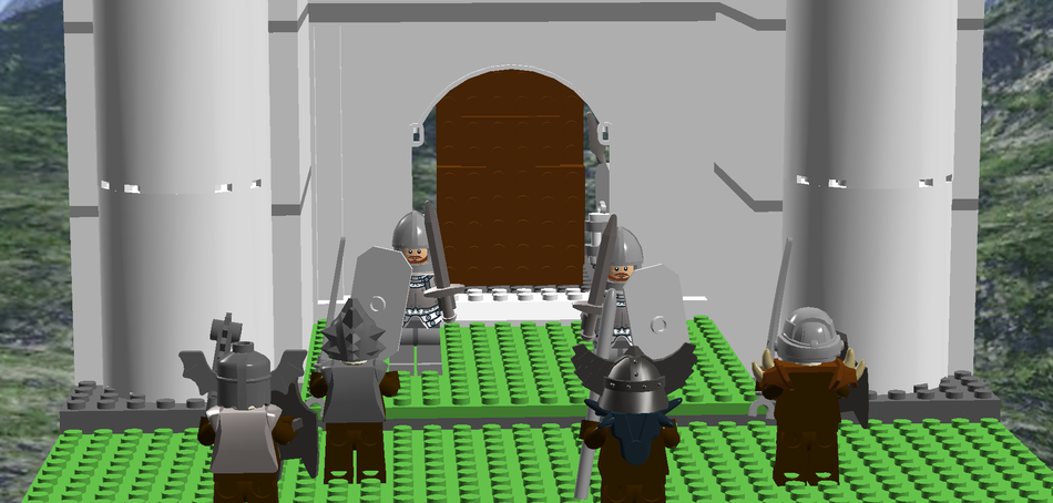 LEGO Minas Tirith Battle from Lord of the Rings 