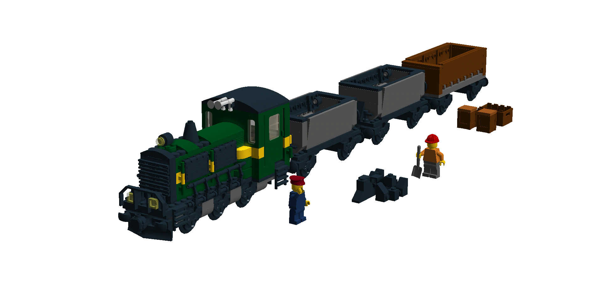 Diesel Shunter with carriages | LEGO® Ideas