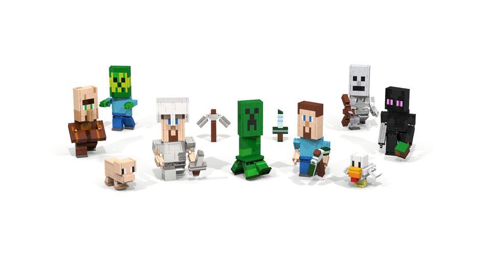 Minecraft deals lego figures