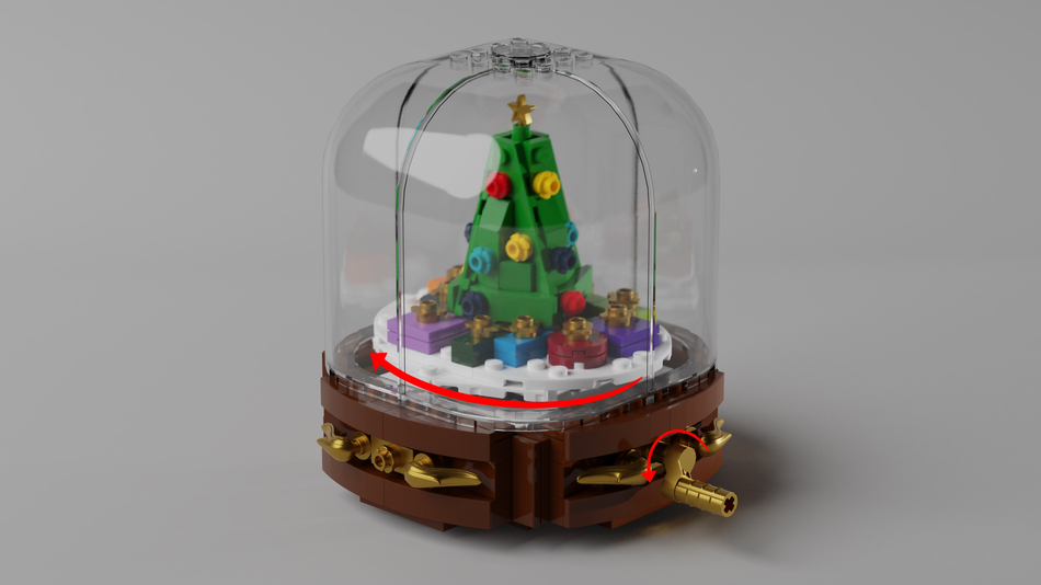 Lego santa best sale snow globe