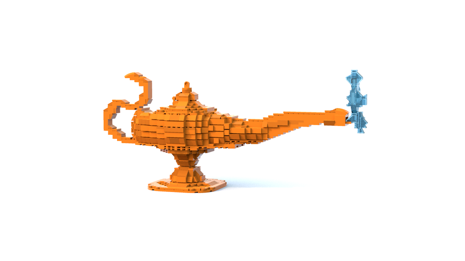 Lego aladdin genie sale