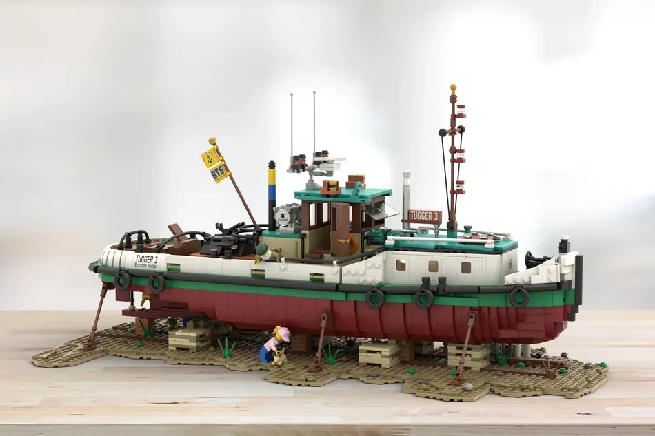 LEGO Ideas Bob s Old Tugboat Achieves 10 000 Supporters The Brick Fan