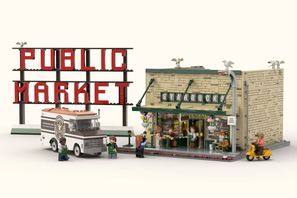 Coffee shop lego discount set