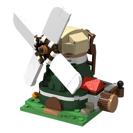 lego working windmill