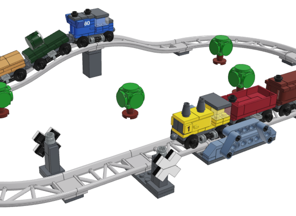 Mini store lego train